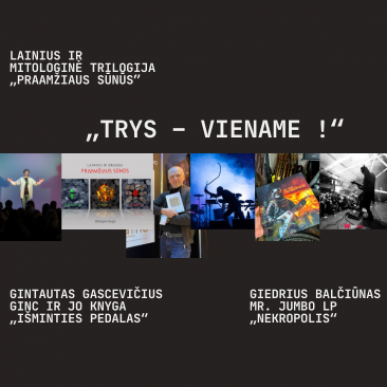 „Trys – viename!“ | Vinilinių albumų ir knygos pristatymas
