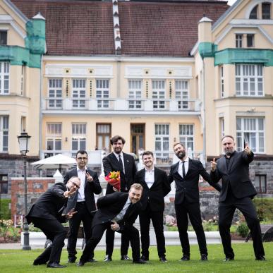 „Collaborative Jazz Septet“ į Chaimo Frenkelio vilos parką atnešė energingą džiazo bangą