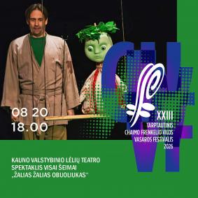 Kauno valstybinio lėlių teatro spektaklis visai šeimai „Žalias žalias obuoliukas“