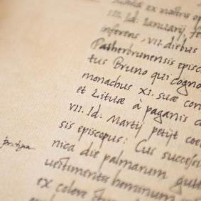 Kvedlinburgo analų faksimilė, žyminti pirmąjį Lietuvos vardo paminėjimą, bus perduota Šiaulių miestui